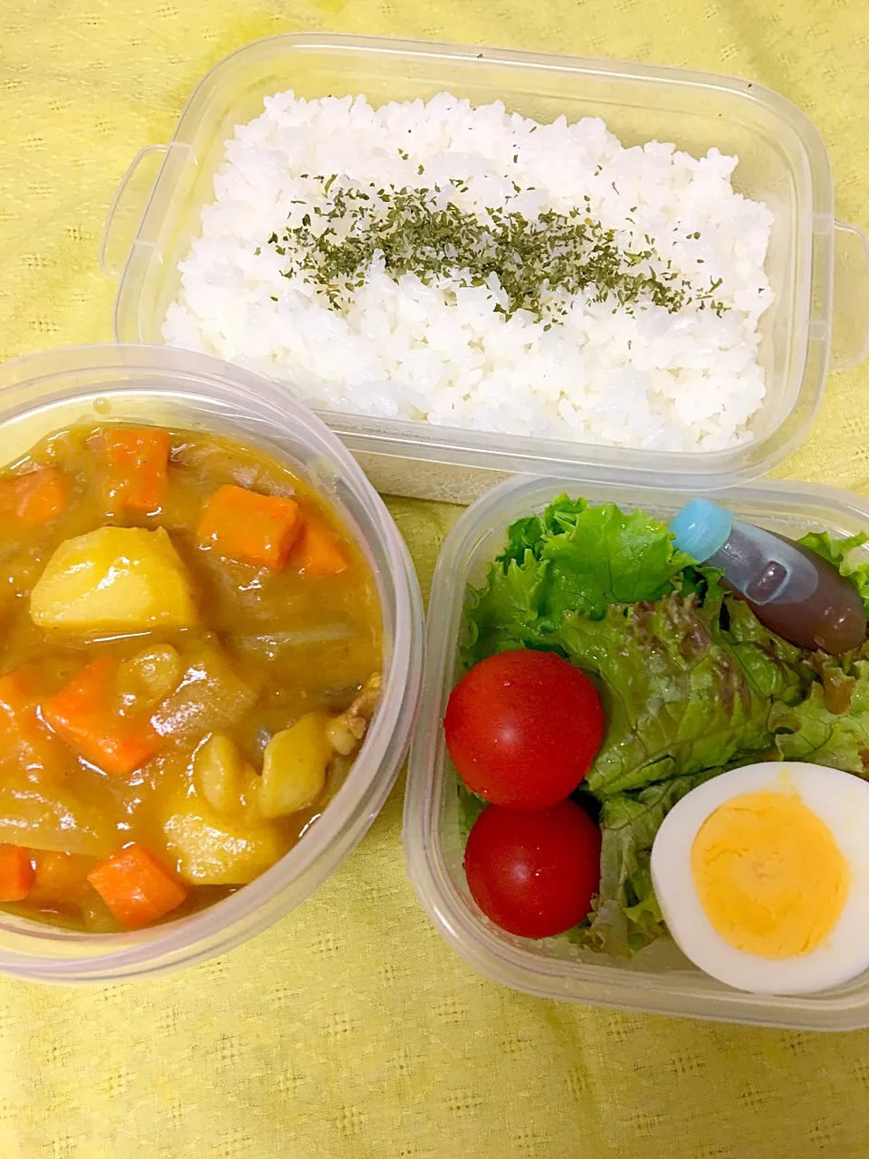 夫のお弁当
#ポークカレー|かねしろ食堂さん