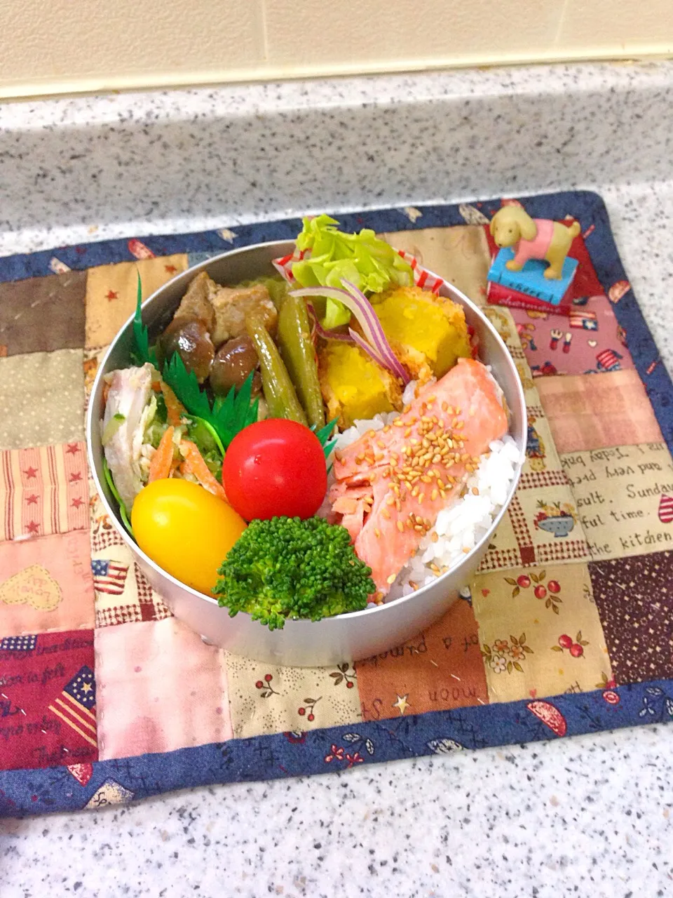 かぼちゃコロッケのお弁当😊|naonaomimichanさん