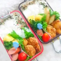 姉妹のお弁当#お弁当 #bennto #姉妹弁当 #女子大生 #女子高生|123mamaさん