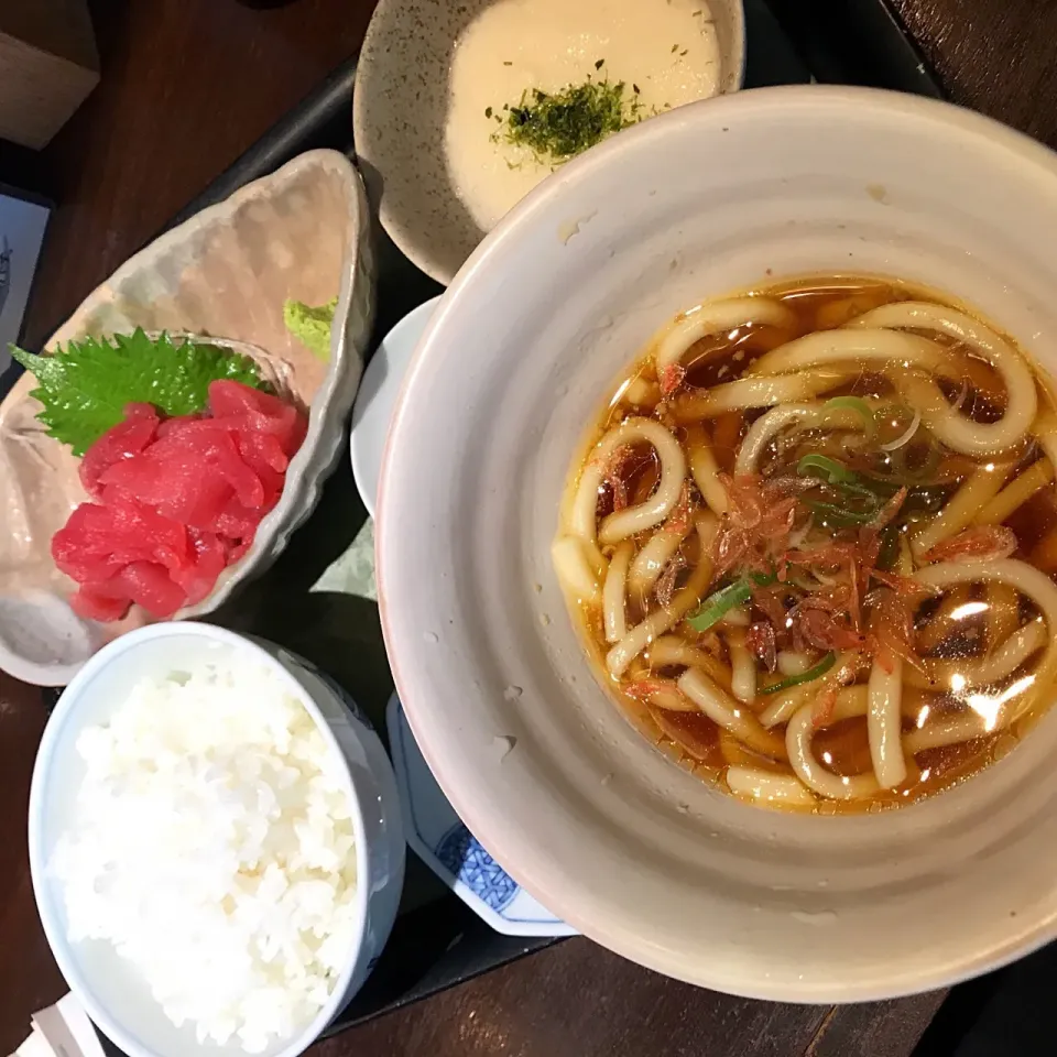 青森産自然薯とろろとまぐろ中落ち定食@三冨魯久汁八(三越前)|塩豚骨さん