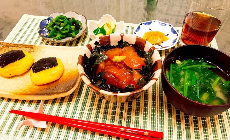 マグロの漬け丼|あずささん