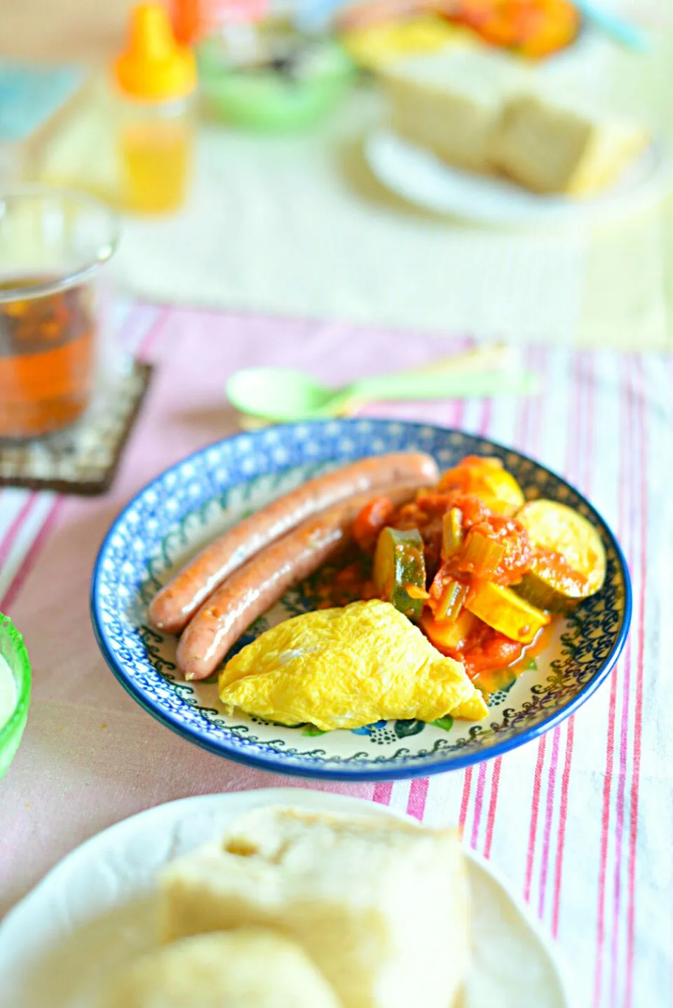 朝ごはん。ズッキーニとセロリのラタトゥイユ|さわ太郎さん