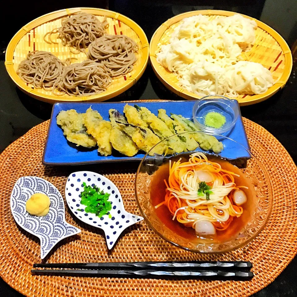 ざる蕎麦&素麺定食♪|Nonさん