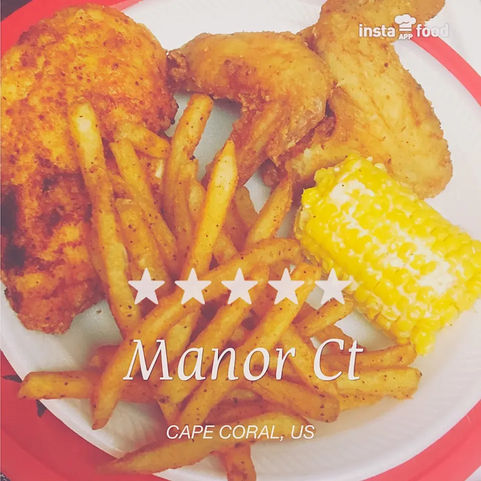 Chicken fries and corn|christl babcockさん