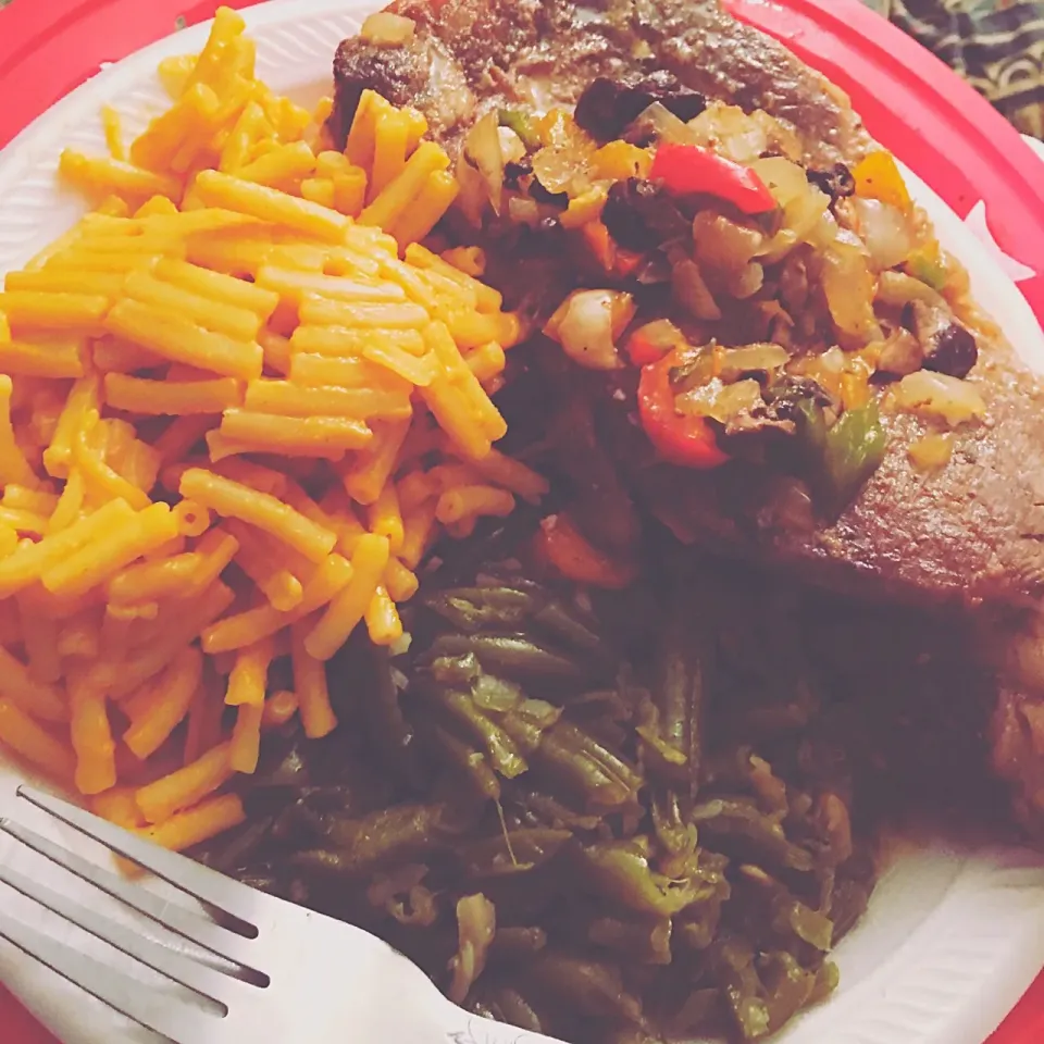 Ribeye steak dinner|christl babcockさん
