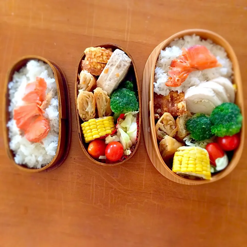 女子高生弁当#ワッパ弁当#火を使わない#昨日の残り物 #自家製トマト|Eriko  Naraさん