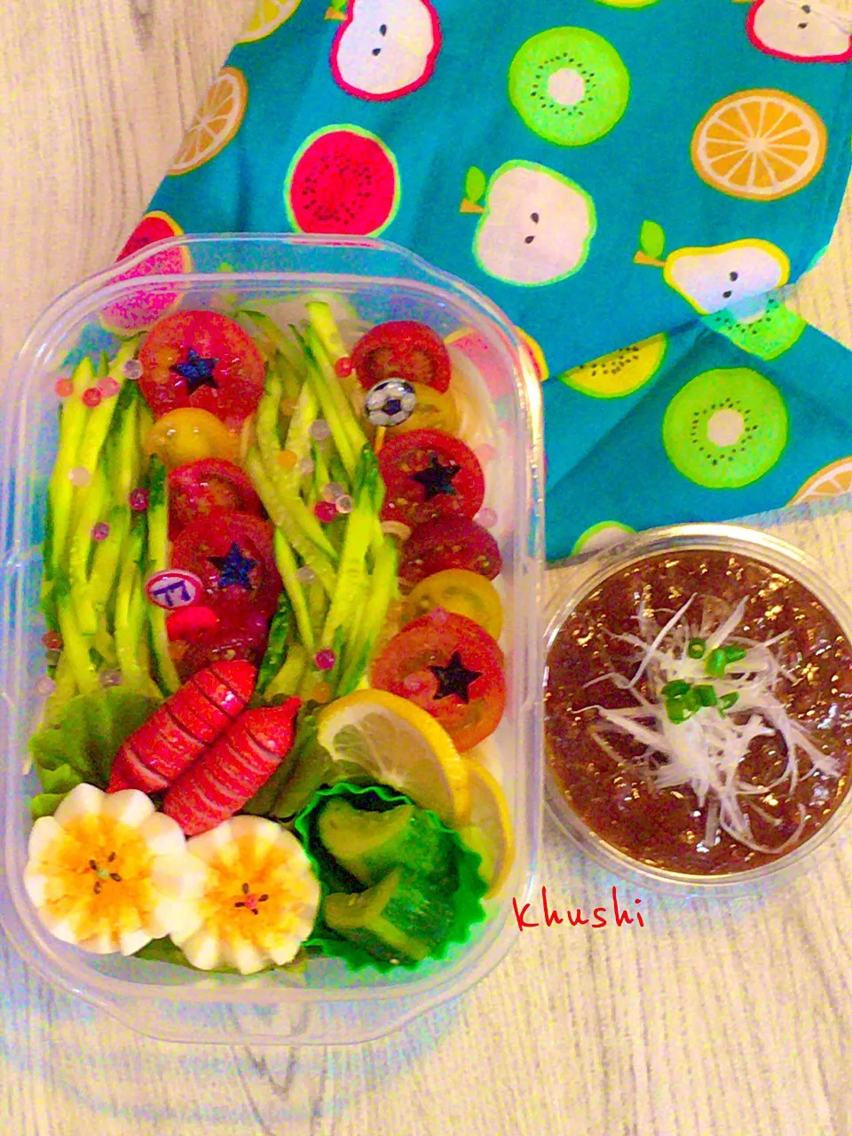 #サッカー小僧弁当 #じゃじゃ素麺|KOZUEさん