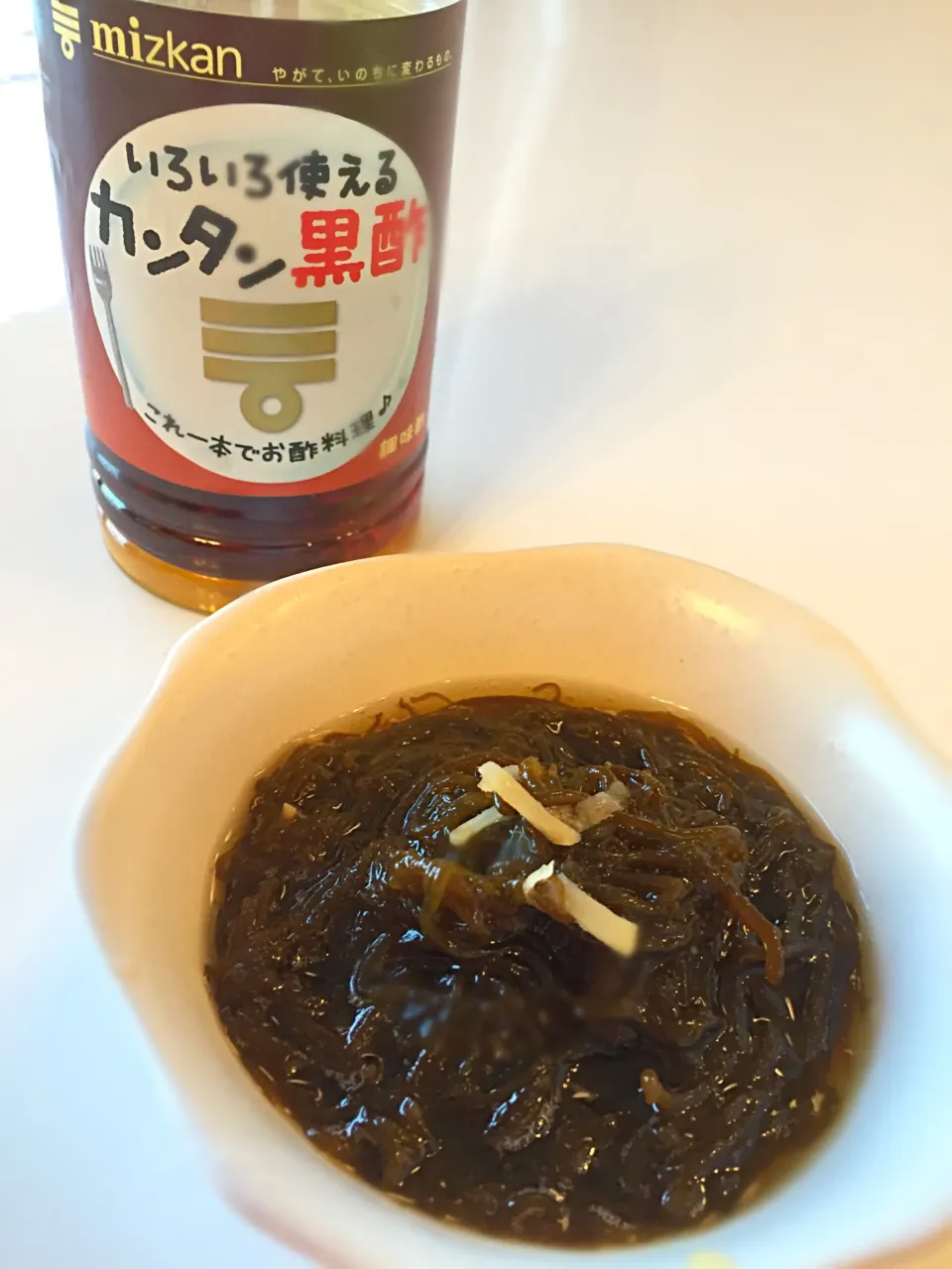 カンタン黒酢のもずく酢はうまい！|ベルさん