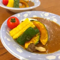 Snapdishの料理写真:お子様夏野菜カレー🍛