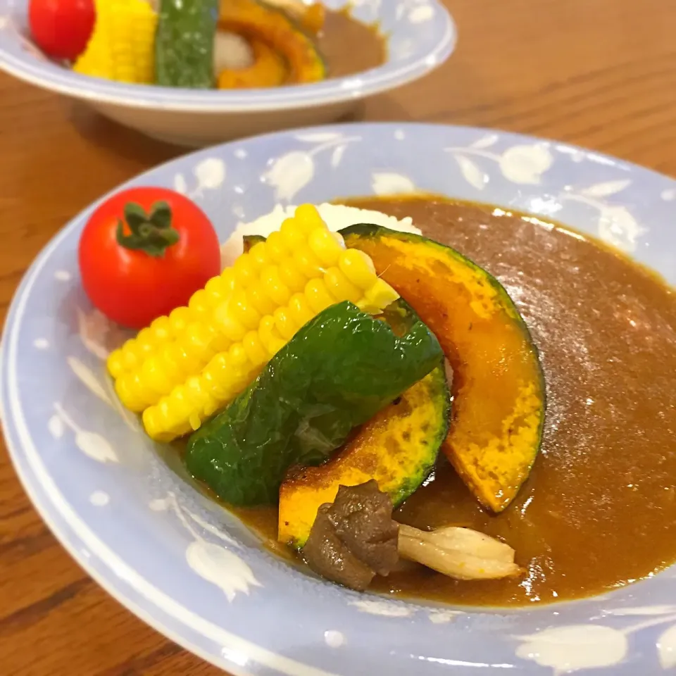 Snapdishの料理写真:お子様夏野菜カレー🍛|sakyu☆さん