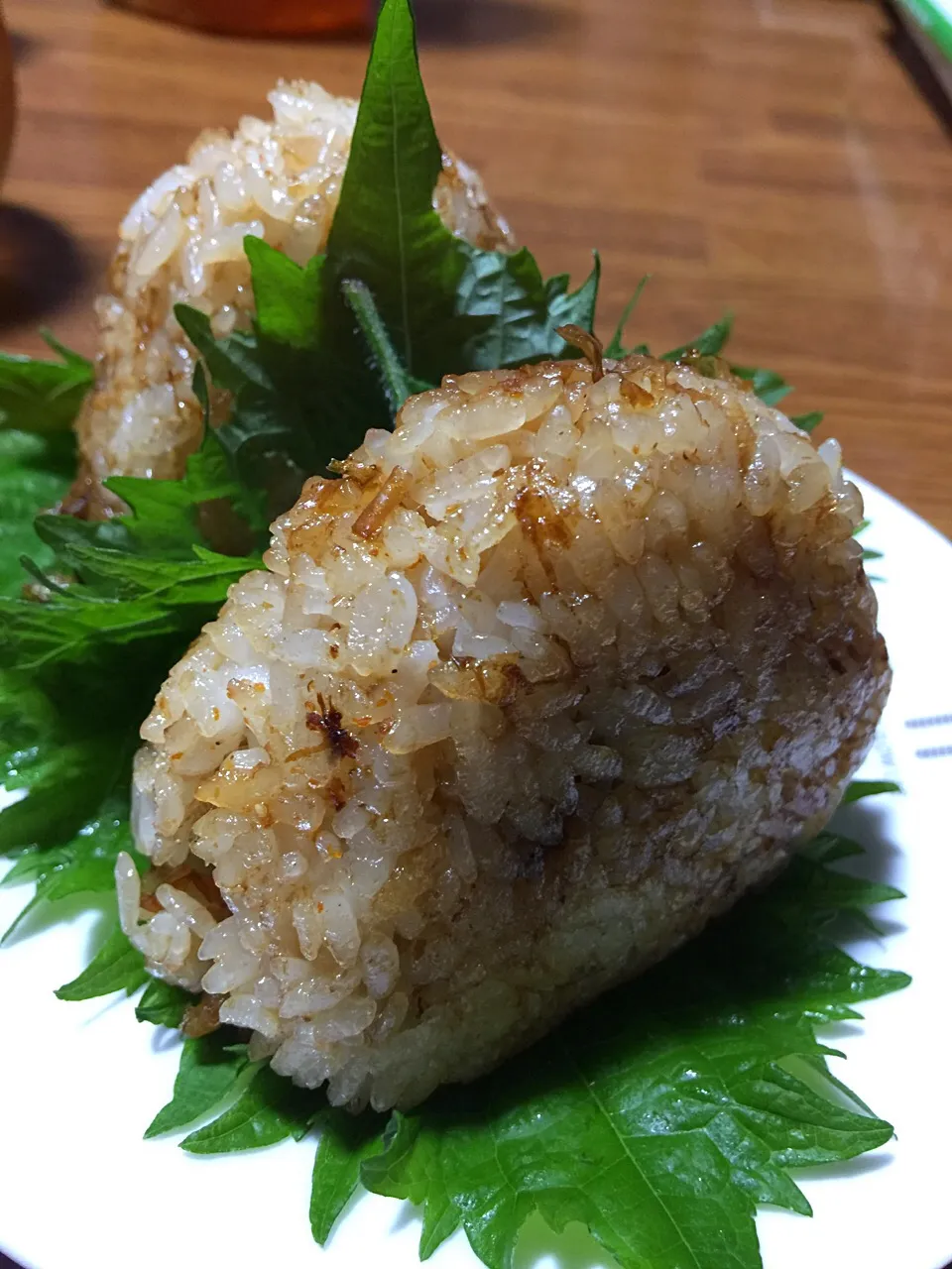 おかか入り焼きむすび🍙🍙|keikoさん