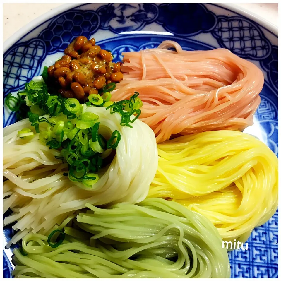 夏と言えばやっぱり素麺
トマト🍅かぼちゃ🎃オクラの素麺です|Mitukoさん