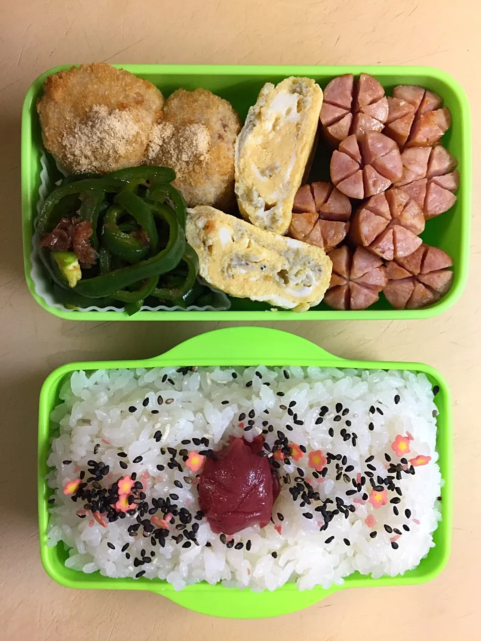 Snapdishの料理写真:お弁当／男子中学生|nayutaさん