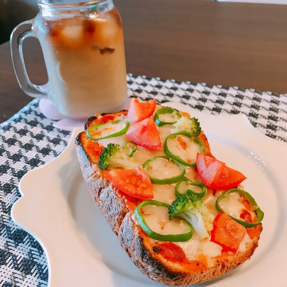 パンから手作り🍞ピザトースト🍕|🍎ゆかりんご🍎さん