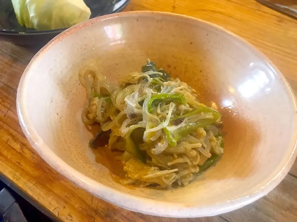 【朝の賄い】
#亀戸養生料理オスギ 
養生焼きそば(糸こんにゃく)|亀戸 養生蕎麦 高のさん