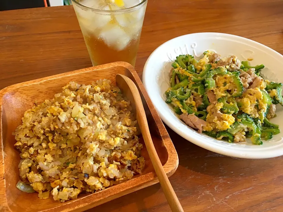 ゴーヤーと豚肉のにんにく卵炒め
焼きめし|Kouji  Kobayashiさん