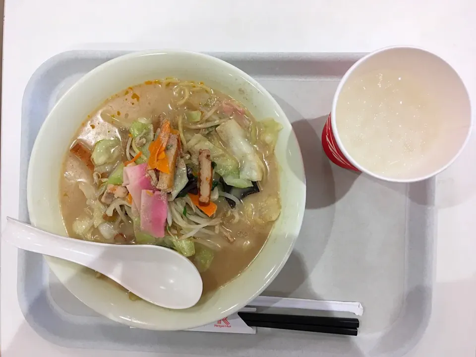 長崎ちゃんぽん(麺1.5倍)•カルピス|ばーさんさん