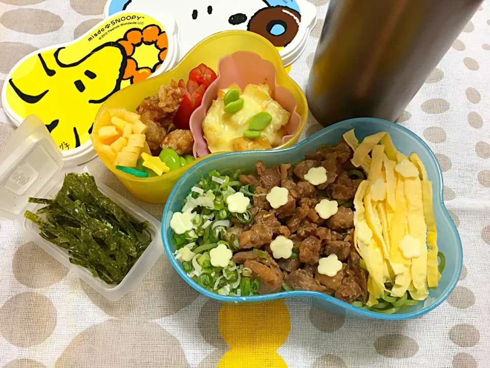 Snapdishの料理写真:冷たい瓦そば弁当|あきとんとんさん