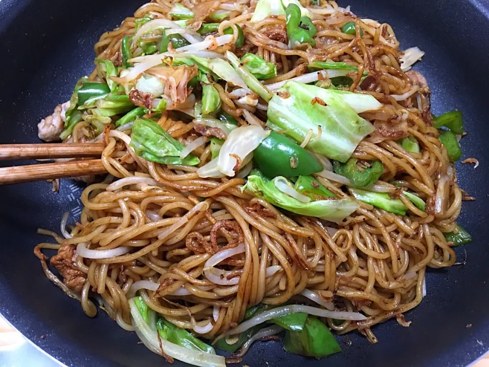 旦那特製焼きそば(*´∀｀*)|くーさんさん