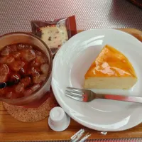 Snapdishの料理写真:ベイクドチーズケーキ|矢銛弓ｋｚｒさん