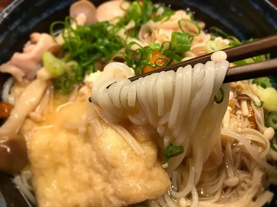 鶏肉入り きのこきつねそうめん5|半田手延べそうめんの店 阿波や壱兆さん