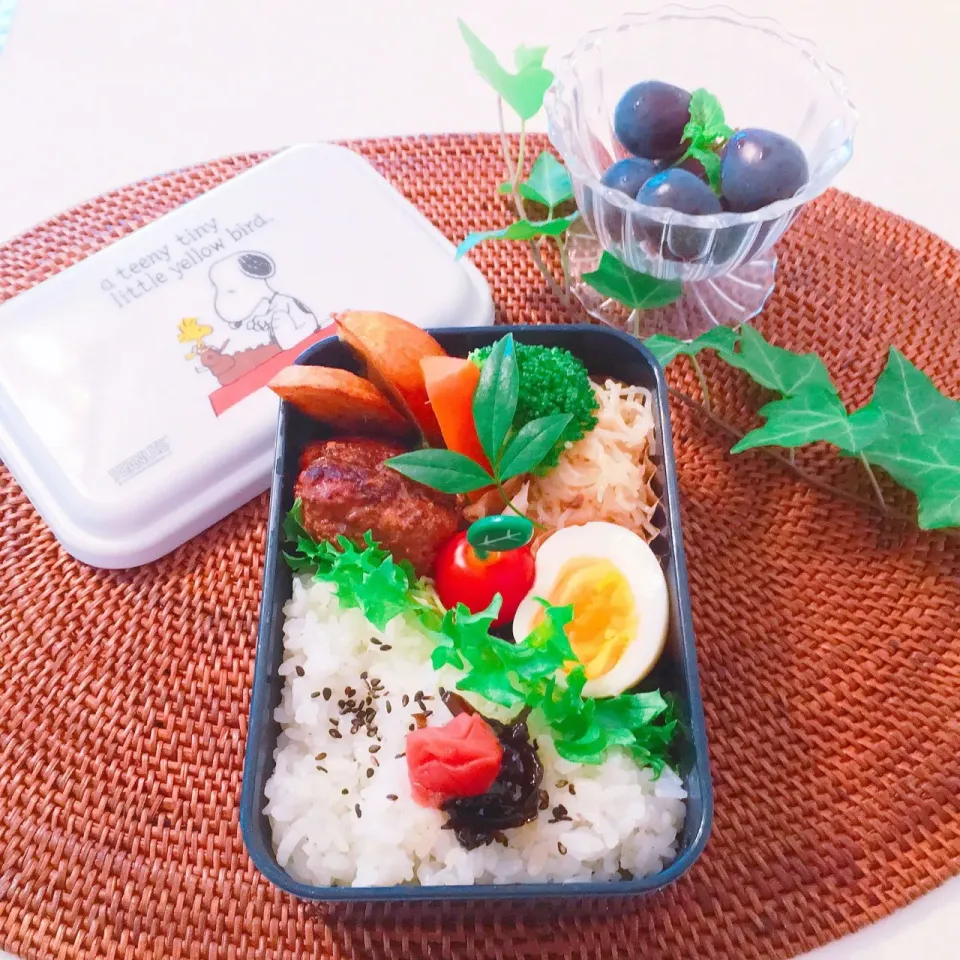 Snapdishの料理写真:ハンバーグのお弁当|Mikaさん