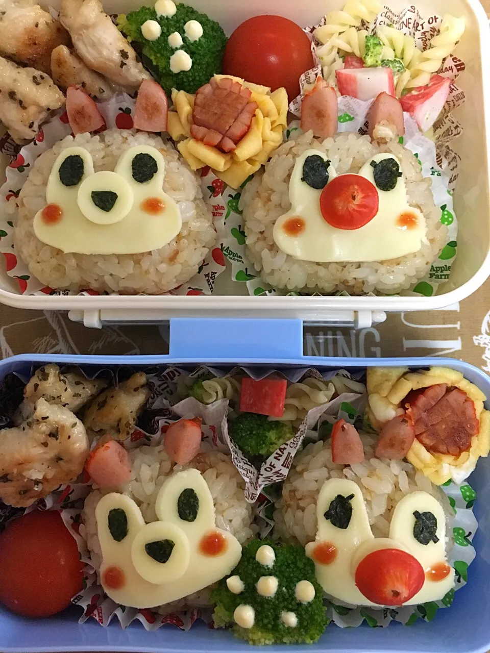 夏休み2017学童弁当
#お弁当#キャラ弁 #チップとデール#学童弁当#夏休み#夏休みお弁当|こむぎさん