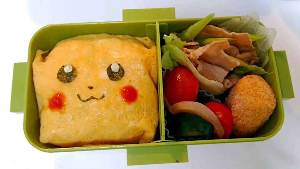 Snapdishの料理写真:ピカチュウ弁当★|naoさん