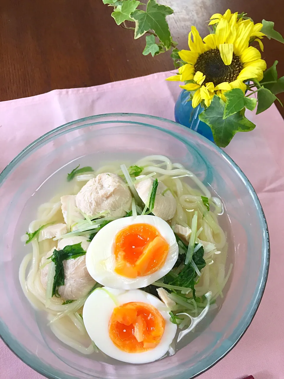 冷たい鶏塩うどん|Zunkoさん