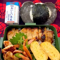 Snapdishの料理写真:7/25 中1男子のお弁当|micaさん