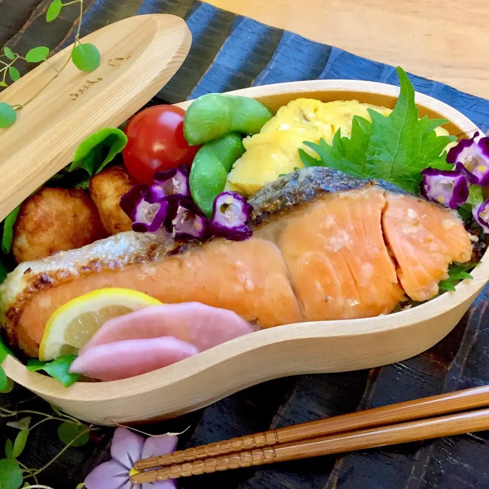 本日の塾弁❤︎シャケ弁当|chikoさん