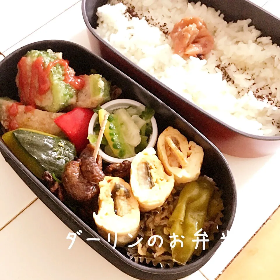 Snapdishの料理写真:ダーリンのお弁当
#ダーリンのお弁当
#二段お弁当|Ayako Sekoさん