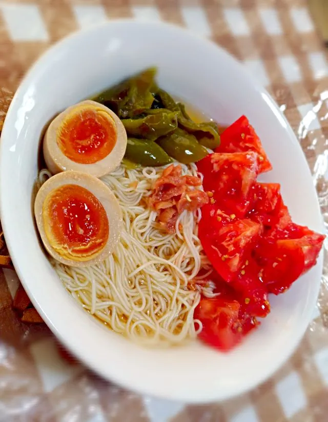 Snapdishの料理写真:にゅうめん色々乗せ|時雨さん