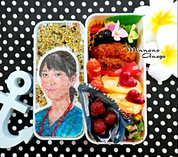 コード・ブルー 3rd『白石恵/新垣結衣』弁当
 #オブラートアート
 #似顔絵弁当|みんなのあねごさん