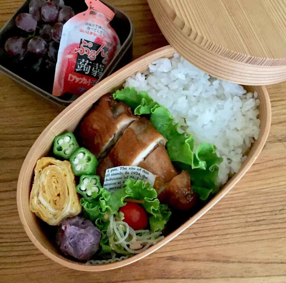 桜央里さんの料理 調味料三つで簡単美味しい🎶ジューシーチキンのさっぱり煮🐔 7/26 お弁当🍱|カタツムリさん