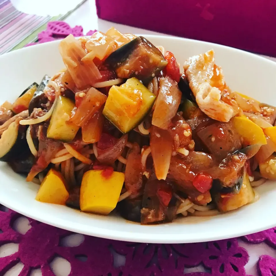 冷製ラタトゥイユパスタ|えりちゃんさん