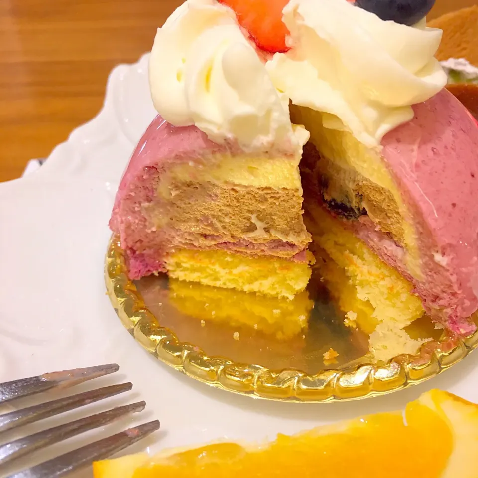 ほうじ茶とカシスのケーキ✨|Seikoさん