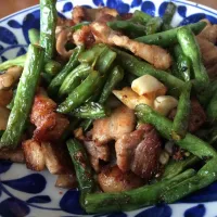 インゲンと豚肉の炒め物|ハイさん