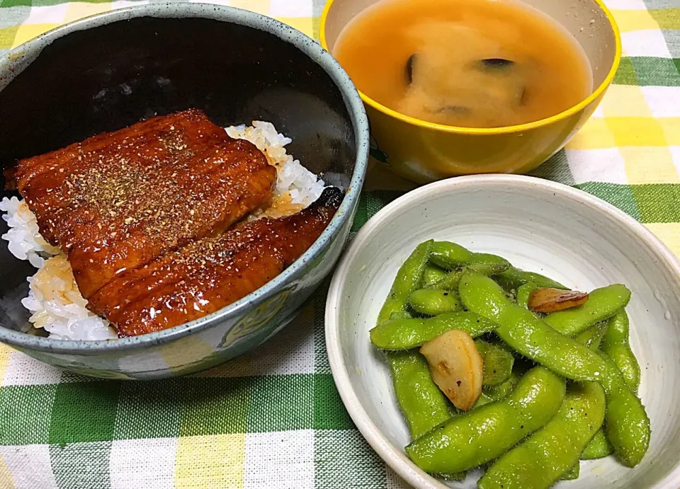 鰻としじみの味噌汁
枝豆ペペロンチーノ|eiyadeさん