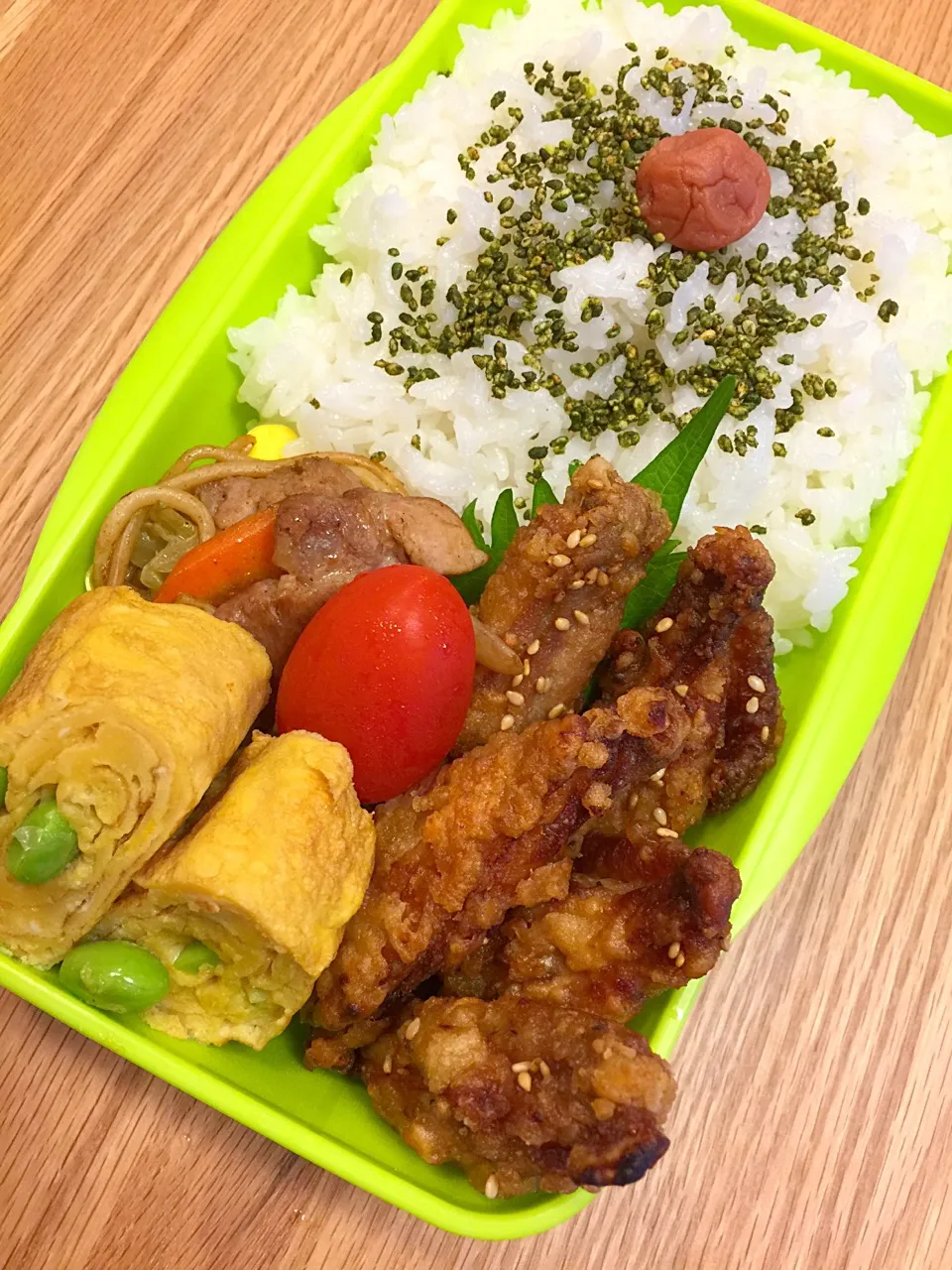 2017.7.27 中2 夏休み置き弁当〜(´>∀<｀)ゝ
#中2弁当 #夏休みお弁当 #夏休み置き弁当|mari-pさん