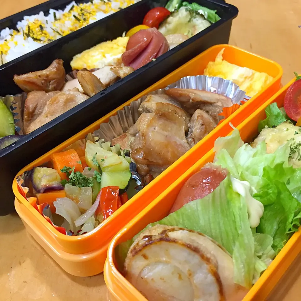 Snapdishの料理写真:今日の親父弁当！|沖縄「ピロピロ」ライフさん