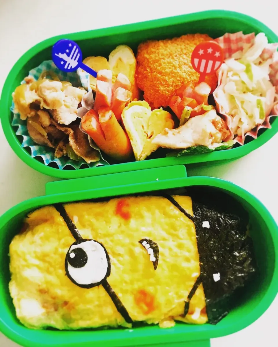 #お弁当#ミニオン#キャラ弁|美奈さん