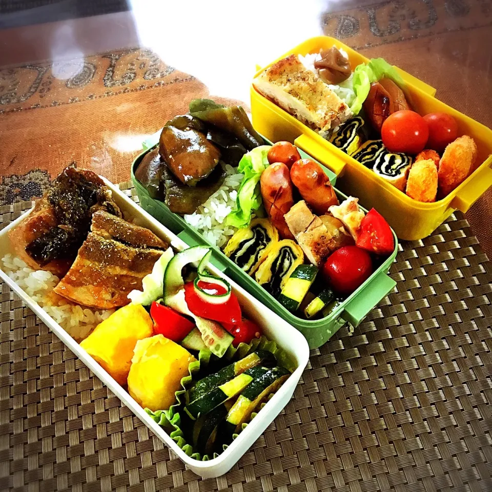 #お昼ご飯 #お弁当 

7.26 今日のお弁当🍱🍱🍱
夏はやっぱり茄子🍆です！|renharuruさん