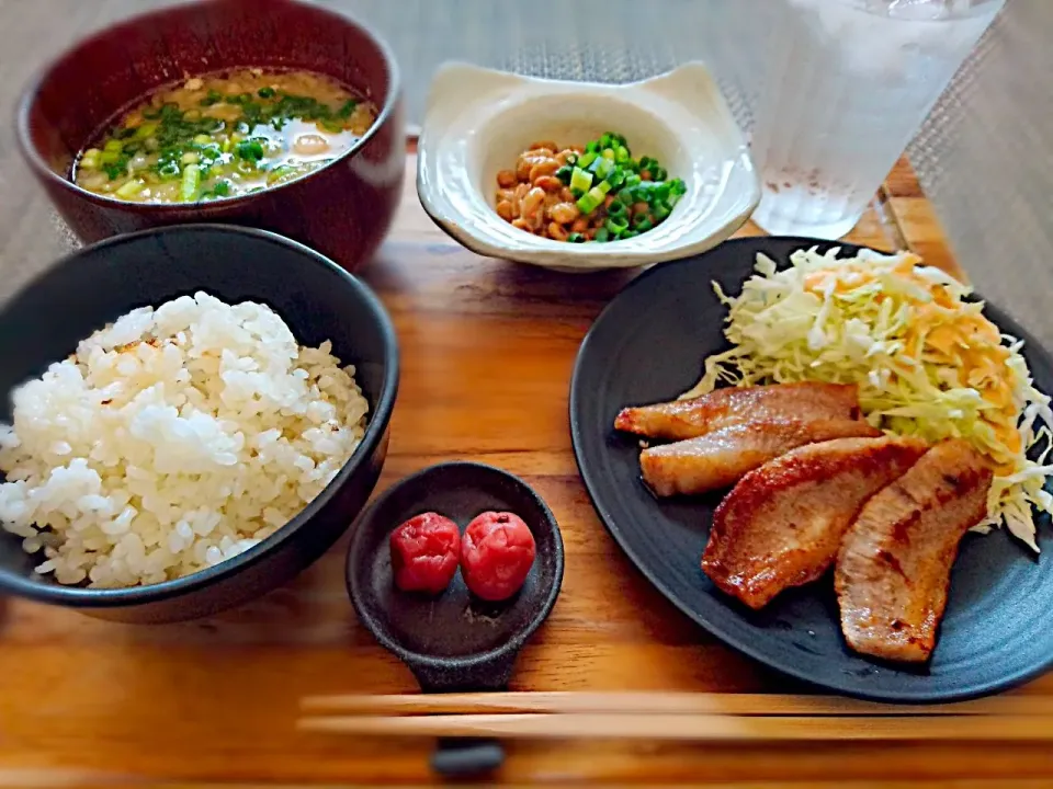 朝御飯、豚トロも追加して、しっかり頂きました❣|yokoさん