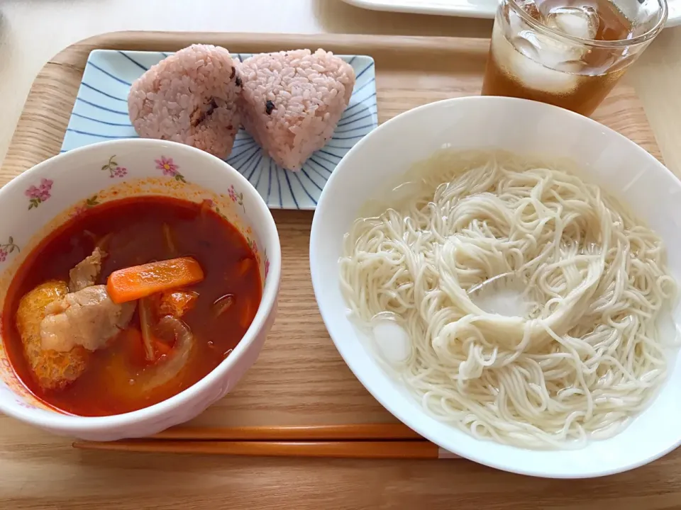 素麺|お豆さん