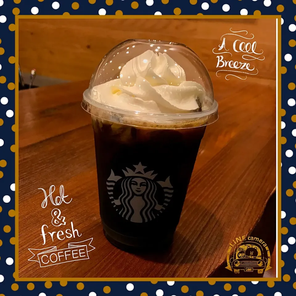 Cold Brew Cream Float with Valencia Flavoured Syrup #starbucks #starbuckscoffee #frappuccino #lineapp #linecamera|ModischStudioさん