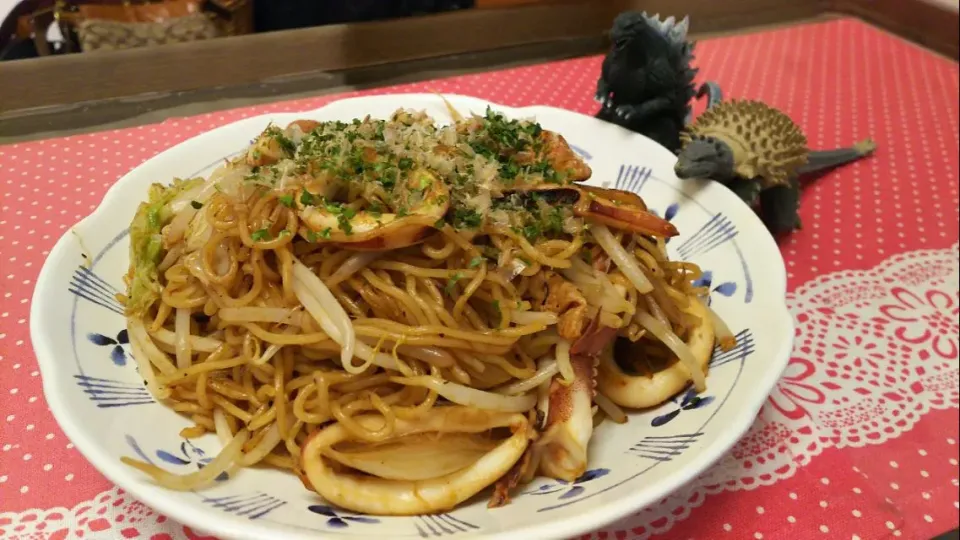 焼きそば
いつもの二人も一緒です(^^)|kamekameさん