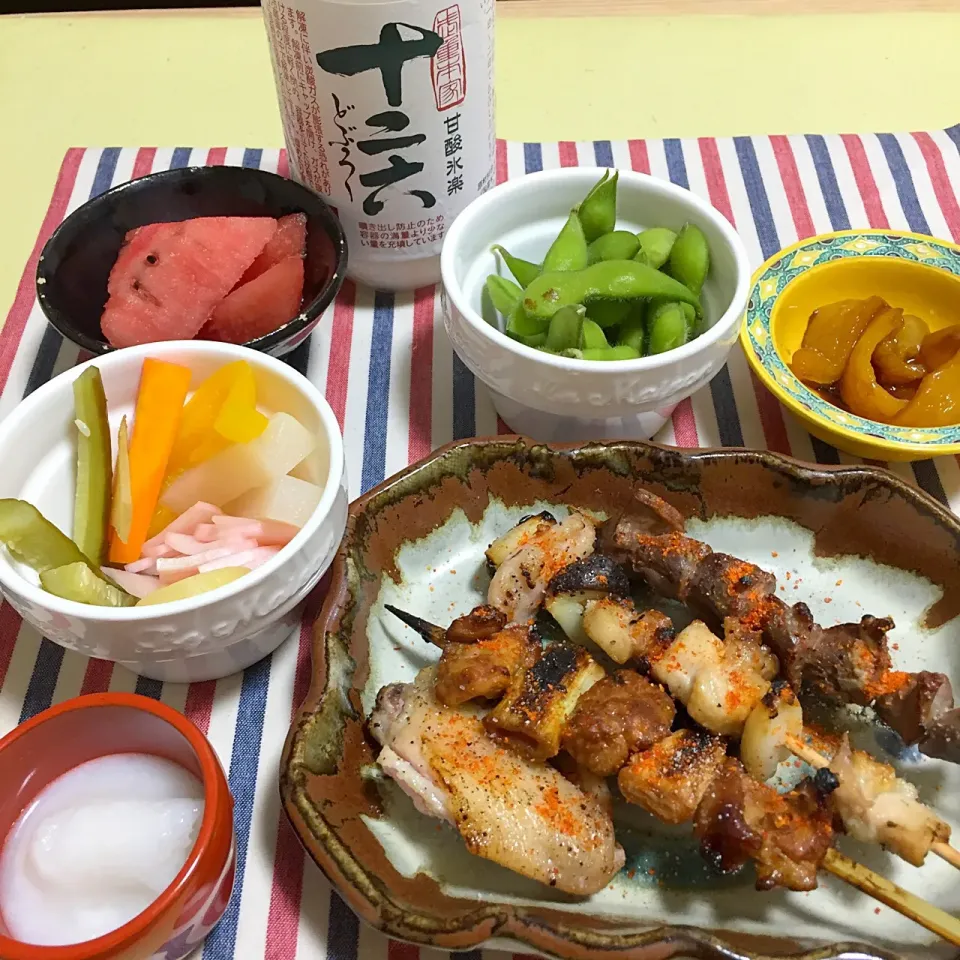 Snapdishの料理写真:晩酌セット完了
氷結どぶろく|Noriyuki Saitoさん