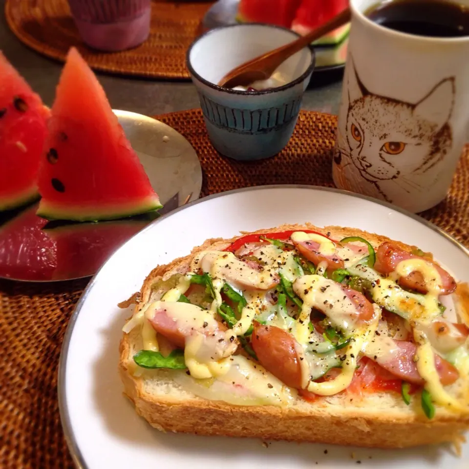 Snapdishの料理写真:朝ごぱん(´∀｀)|nao子さん