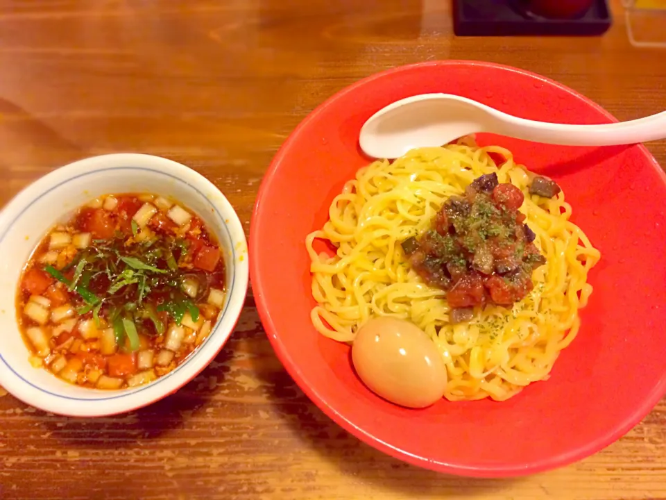 Snapdishの料理写真:夏の限定 トマトつけ麺@やまの|morimi32さん